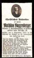 Am 8. September 1914 bei GRODEK gefallener Rainer